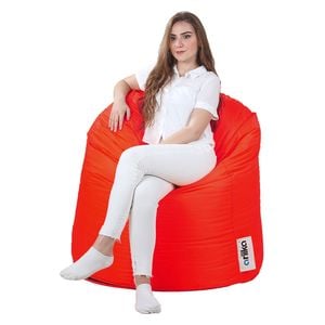  Ariika Willow Jeans Bean Bag Chair - Red 