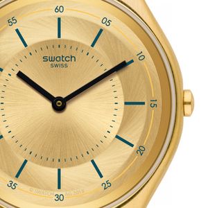  Swatch Watch SYXG102M For Unisex - Analog Display, Stainless Steel Band - Gold 