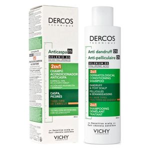  فيشي ديركوس دي اس شامبو 2 في 1 - يزيل القشرة من أول استخدام ويهدئ الحكة, 200 مل 