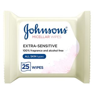  Micellar Extra Sensitive Wipes 25 PCS - JOHNSONS 