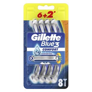  Blue 3 Comfort Razor 8 PCS 