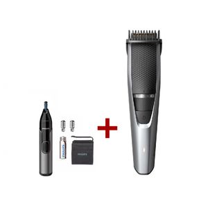 Philips BT3222- Beard Trimmer + Philips NT3650 - Ear&Nose Trimmer - Grey