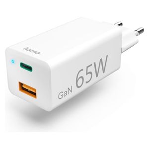  Hama Mini Gan Charger Uk 65W - 73210293 - White 