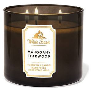  Mahogany Teakwood 3 Wick Scented Candle 411 g 