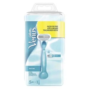 Venus Close & Clean Razor With 5 Refill