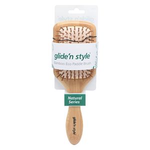  Glide N Style Bamboo Eco Paddle Brush-Trim 
