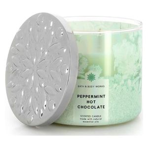  بيبرمينت هوت جوكليت شمعة معطرة بثلاث فتائل 411 غم - باث أند بودي وركس 