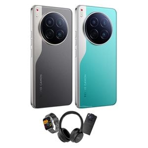 Tecno Camon 40 Premier 5G - Dual SIM - 6.67 Inch - AMOLED 144 Hz - MediaTek Dimensity 8350 Ultimate - 5100 mAh + Bluetooth Headset + Mobile Phone Case + Smart Watch - Pre-Order