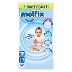 مولفيكس ماكسي للأطفال - مقاس 4 - 62 قطعة 