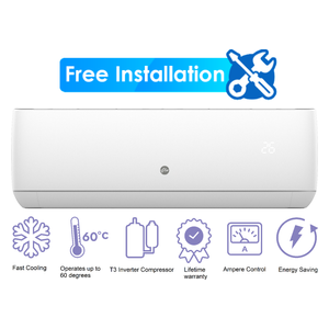 Flo AH12X23 - 1 Ton - Wall Mounted Split - White - Inverter - Amp Control - Free Installation