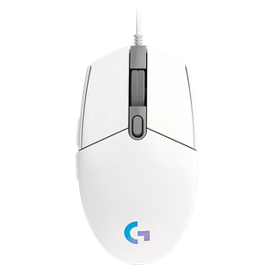  Logitech G102 - Wired Gaming Mouse - Customizable RGB Lighting - White 