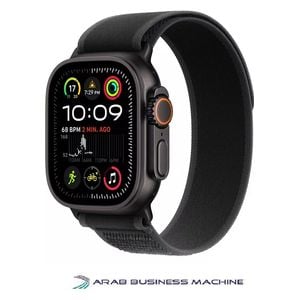  ساعة ابل الترا 2 2024 GPS + Cellular - ملم49 - هيكل من التيتانيوم مع حزام تريل ازرق 