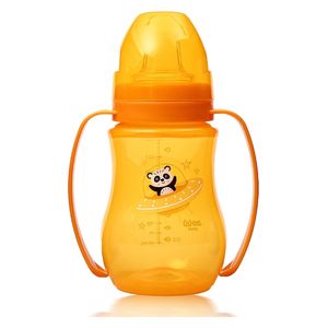 كوب تدريبي مانع للتسرب من وي بيبي - بسعة 250 مل - برتقالي