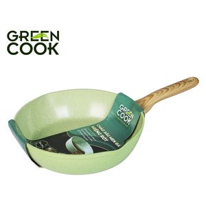  Green Cook GCP231-26IH - Deep Fry Pan - Marble - 26 cm - Green 
