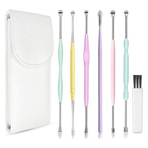  Gemis gemicem5 - Ear Cleaning Kit - 7 Pieces - Stainless Steel Portable Case - Steel 
