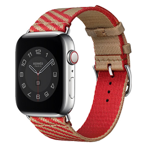 Green GNHJWS45BRRD - Strap For Apple Watch - Brown/Red