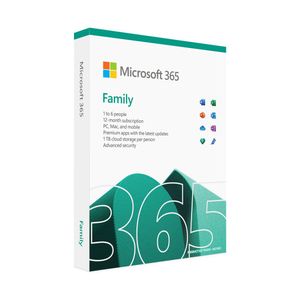 مجموعة مايكروسوفت 365 Family - اشتراك لمدة سنة-واحدة