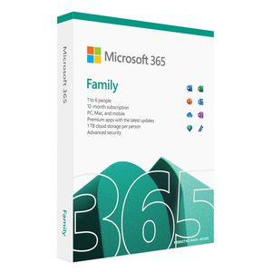 مجموعة مايكروسوفت 365 Family - اشتراك لمدة سنة-واحدة