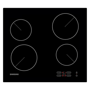 Samsung C61R2AEE - 4 Burners - Electric Cooker - Black