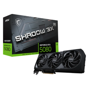  بطاقة رسومات ام سي ئاي - GeForce RTX 5080 SHADOW 3X OC - سعة 16 جيجابايت - اسود 