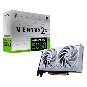  بطاقة رسومات ام اس اي - GeForce VENTUS 2X - معالج RTX 5060 - سعة 8 جيجابايت - ابيض 