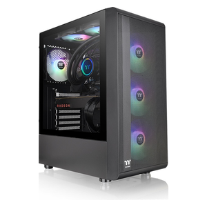  Thermaltake S200 TG ARGB - Mid Tower Case - 6 Fans - Black 
