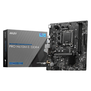  MSI H610M-S DDR4 - Motherboard - Up To 64GB Memory Support - Black 