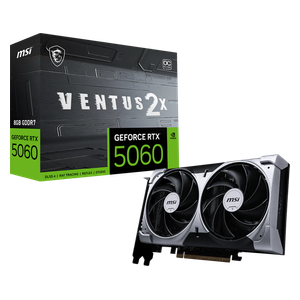  بطاقة رسومات ام اس ئاي - GeForce VENTUS 2X OC - سعة 8 جيجابايت - معالج RTX 5060 - ابيض 