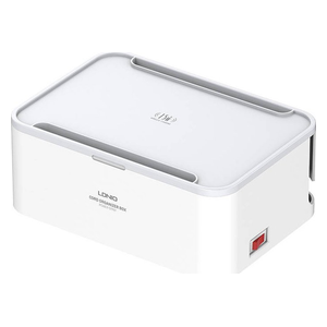  LDNIO SN5310W - Cable Management Power Strip Box - 15W Wireless Charging - 5 AC Outlets - White 
