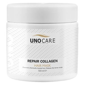  Uno Care Repair Collagen Hair Mask - Restores vitality to damaged hair, improving softness, elasticity, and shine, 500 ml 