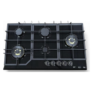  Zoom  H87-5025B - 5 Burners - Built-In Gas Cooker - Black 