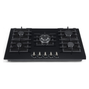  Zoom H87-5008B - 5 Burners - Built-In Gas Cooker - Black 
