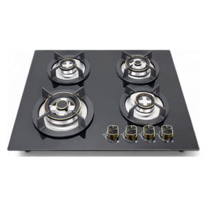 Zoom HY15 - 4 Burners - Built-In Gas Cooker - Black