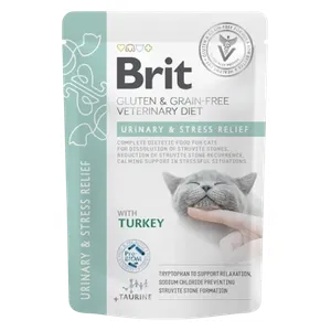 Brit Urinary & Stress Relief with Turkey Cat Food - 85g