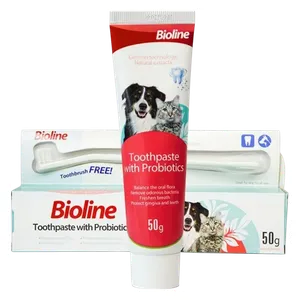  بيولاين معجون أسنان للحيوانات الأليفة بالبروبيوتيك - 50 مل 
