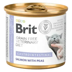 بريت طعام للقطط بنكهة السلمون مع البازلاء - 200 غم