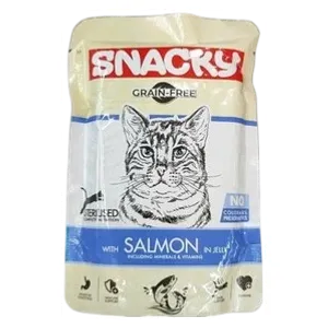 Snacky Salmon Sterilized Cat Food - 85g