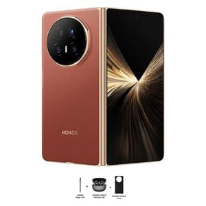  هونر MagicV5 5G - دبل سيم - 512/16 كيكابايت - OLED 120Hz, 5000 nits - معالج سنابدراكون 8 اليت - بحجم بطارية 5820 + سماعات هونر تشويس كليب + حافظة هونر تشويس +  قلم هونر ماجيك 