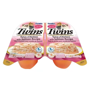 Inaba Twins Tuna & Chicken With Salmon Cat Food - 70g