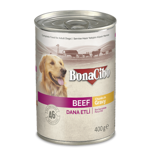  طعام كلاب بوناسيبو باللحم البقري - 400 غرام 