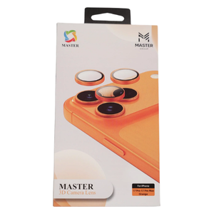  عدسة كاميرا من ماستر لهاتف ايفون 17 برو ماكس - برتقالي 