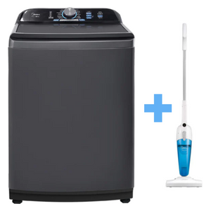 Midea MA500W150/GK - 15Kg - Top Loading Washing Machine - Gray + Midea SC861 - Handheld Vacuum Cleaner - White