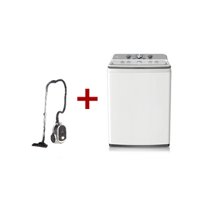 Midea MA500W200/WW - 20Kg - Top Loading Washing Machine - White + Midea V18C01ACM2EU - 2000W - Bagless Vacuum Cleaner - Black