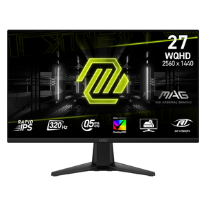 MSI 27-Inch MAG 275QF X32 - Flat Monitor - 320Hz - 0.5ms Response Time - WQHD - 400 Nits - Rapid IPS Panel - HDMI