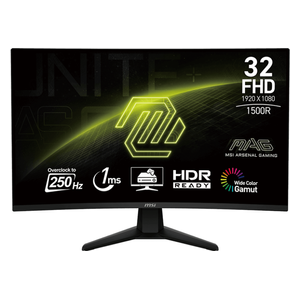 MSI 32-Inch MAG 32C6X-Series - Curved Monitor - 250Hz - 1ms Response Time - FHD - 250 Nits - VA Panel