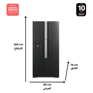  Hitachi RW760PUQ7-GGR - 25ft - French Door Refrigerator - Gray 