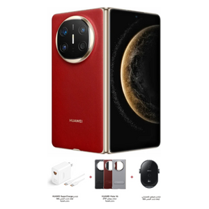 هواوي Mate X6 - دبل سيم - 512/12 كيكابايت + شاحن + حافظة موبايل + حامل موبايل