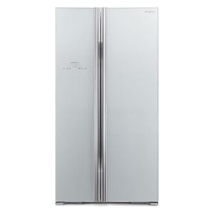 Hitachi R-S700PUQ0 - 22ft - Side By Side Refrigerator - Glass Silver