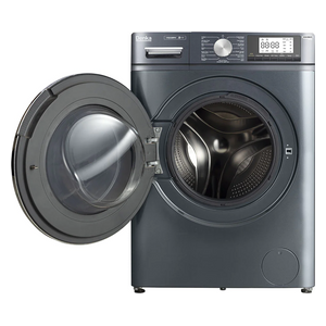  Denka MWM-08GFL - 8Kg - 1400RPM - Front Loading Washing Machine - Gray + Denka IST-2400PB - Steam Iron - Black 