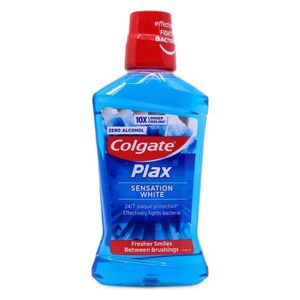  Colgate Plax Sensation White Mouthwash - fights bacteria and enhances teeth whitening, 500 ml 